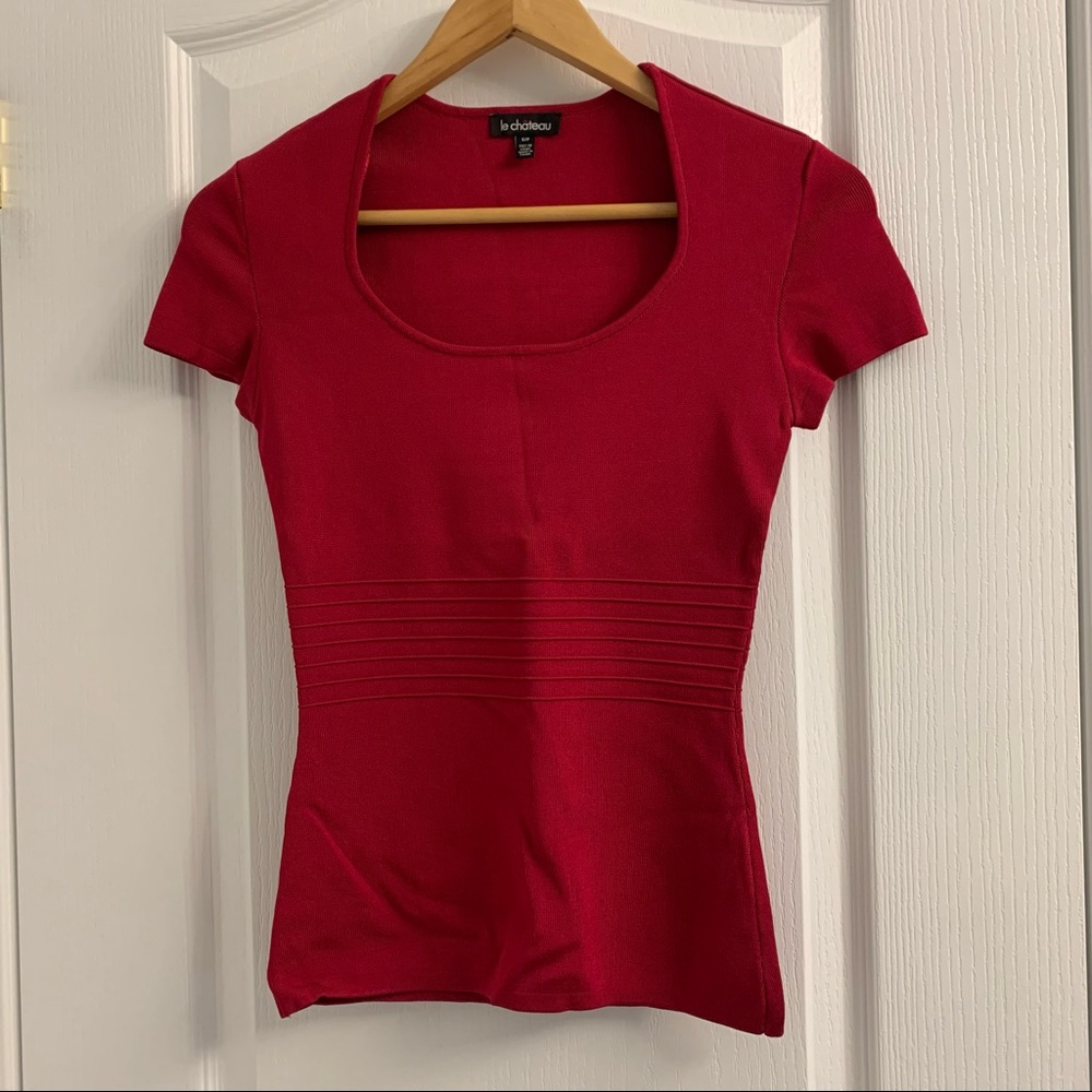 Pink Bodycon Le Chateau T-Shirt. Size small.
